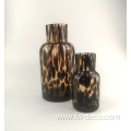 tortoise shell leopard print pattern leopard vase